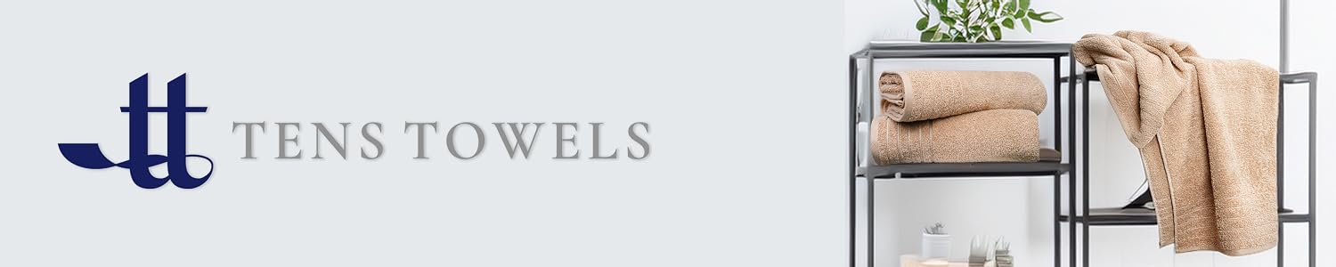 TENS TOWELS Premium Cotton Bath Towels, Oversized Bath Sheets, Towel Sets and Everyday Bathroom Essentials for a Softer, More Comfortable Home
