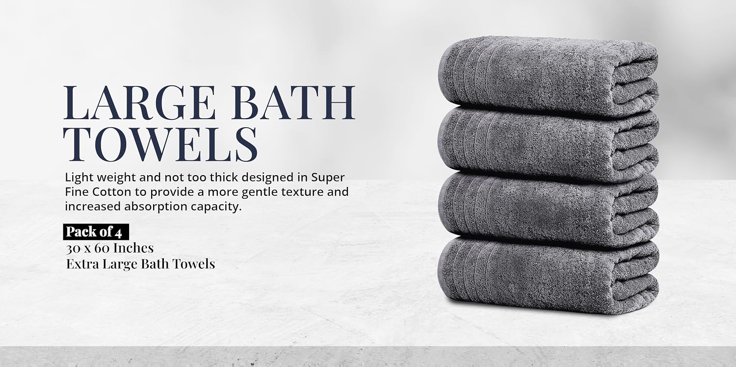 TENS TOWELS Premium Cotton Bath Towels, Oversized Bath Sheets, Towel Sets and Everyday Bathroom Essentials for a Softer, More Comfortable Home